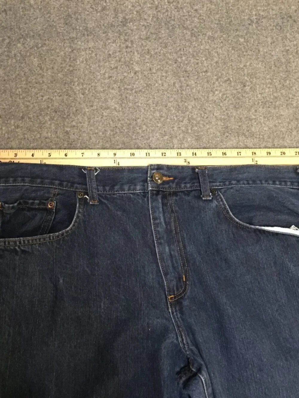 Sonoma Men 44x30 Jeans Blue Dark Wash Denim Straight Fit Relaxed 100% Cotton